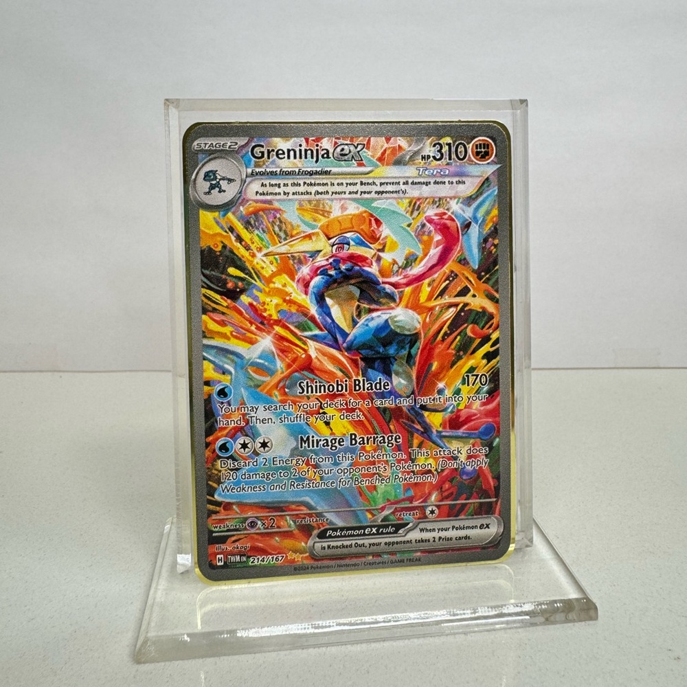 Pokemon Greninja EX 214/167 Gold Metal Card Collectible/Gift/Fan Art